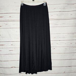 Vince Classic Black Viscose Maxi Skirt